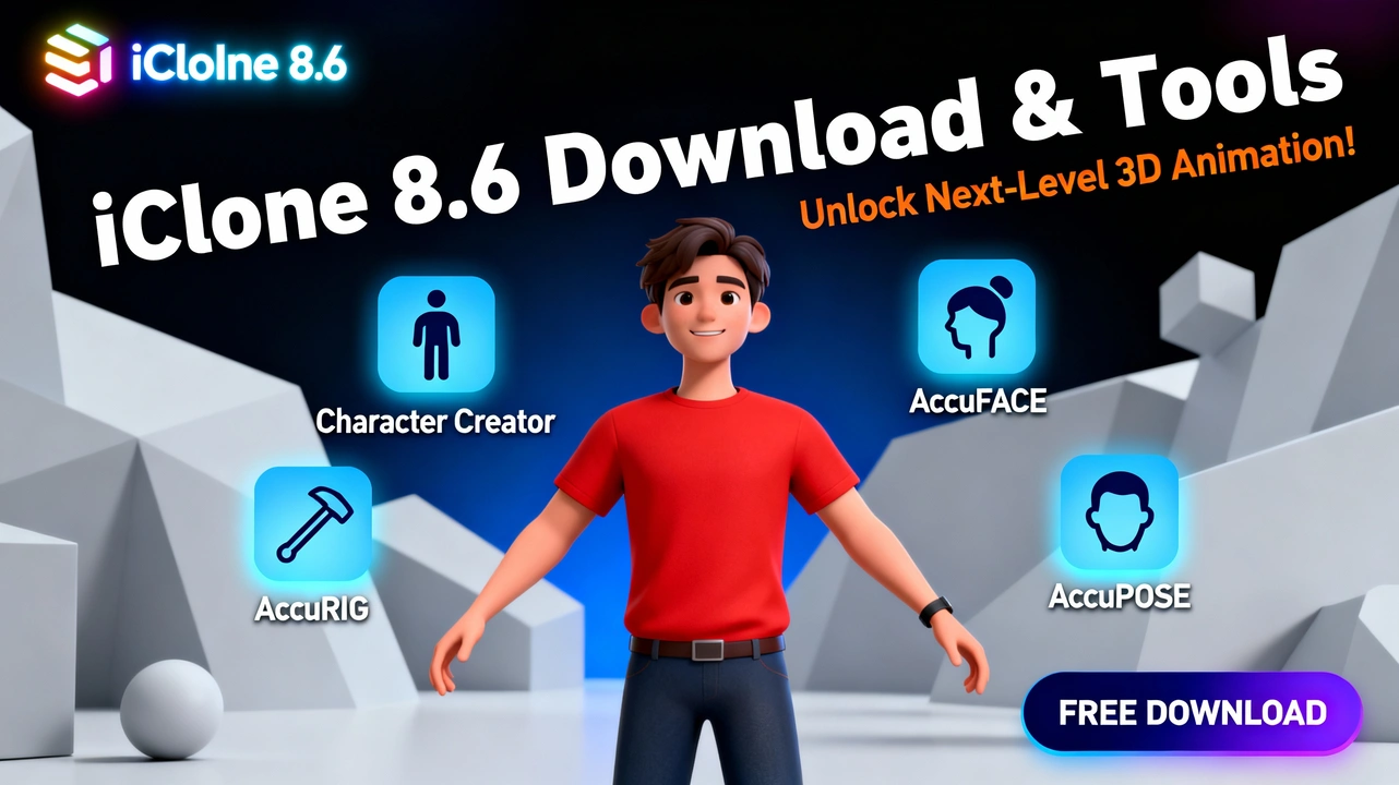 IClone 8.6 with metadata and patch